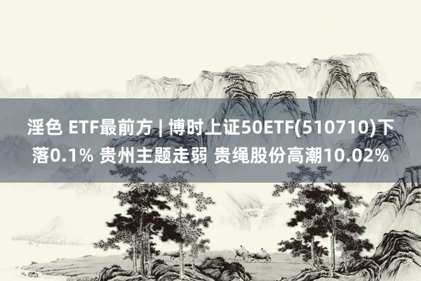 淫色 ETF最前方 | 博时上证50ETF(510710)下落0.1% 贵州主题走弱 贵绳股份高潮10.02%