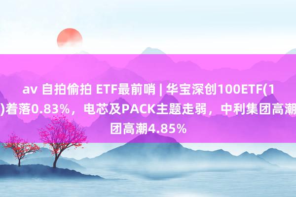 av 自拍偷拍 ETF最前哨 | 华宝深创100ETF(159716)着落0.83%，电芯及PACK主题走弱，中利集团高潮4.85%