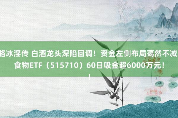 骆冰淫传 白酒龙头深陷回调！资金左侧布局蔼然不减，食物ETF（515710）60日吸金超6000万元！