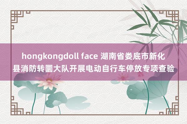 hongkongdoll face 湖南省娄底市新化县消防转圜大队开展电动自行车停放专项查验