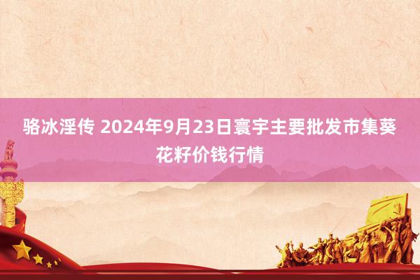 骆冰淫传 2024年9月23日寰宇主要批发市集葵花籽价钱行情