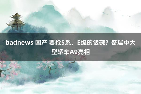 badnews 国产 要抢5系、E级的饭碗？奇瑞中大型轿车A9亮相