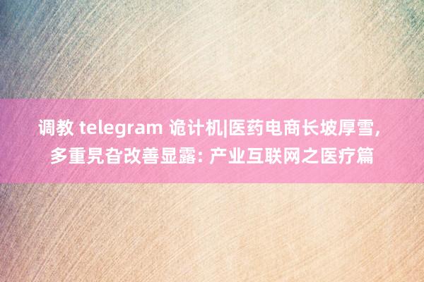 调教 telegram 诡计机|医药电商长坡厚雪, 多重旯旮改善显露: 产业互联网之医疗篇