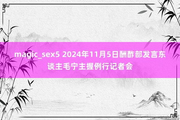 magic_sex5 2024年11月5日酬酢部发言东谈主毛宁主握例行记者会