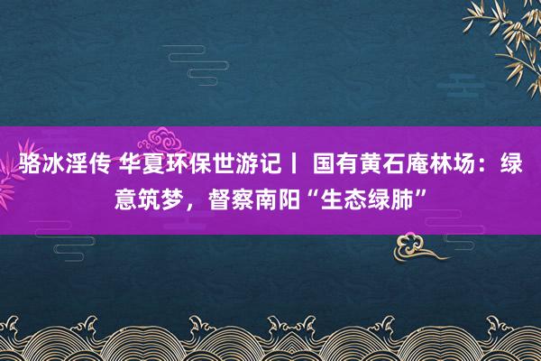 骆冰淫传 华夏环保世游记丨 国有黄石庵林场：绿意筑梦，督察南阳“生态绿肺”