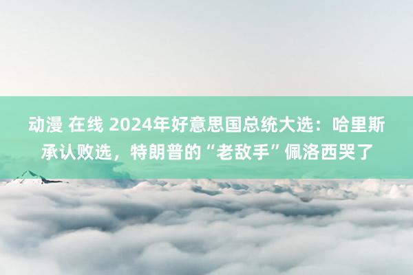 动漫 在线 2024年好意思国总统大选：哈里斯承认败选，特朗普的“老敌手”佩洛西哭了