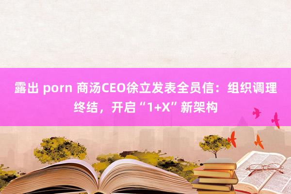 露出 porn 商汤CEO徐立发表全员信：组织调理终结，开启“1+X”新架构