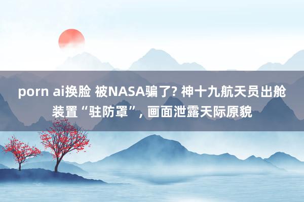 porn ai换脸 被NASA骗了? 神十九航天员出舱装置“驻防罩”， 画面泄露天际原貌