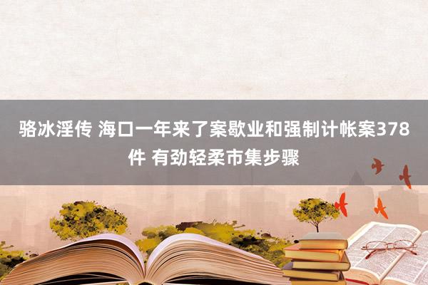 骆冰淫传 海口一年来了案歇业和强制计帐案378件 有劲轻柔市集步骤