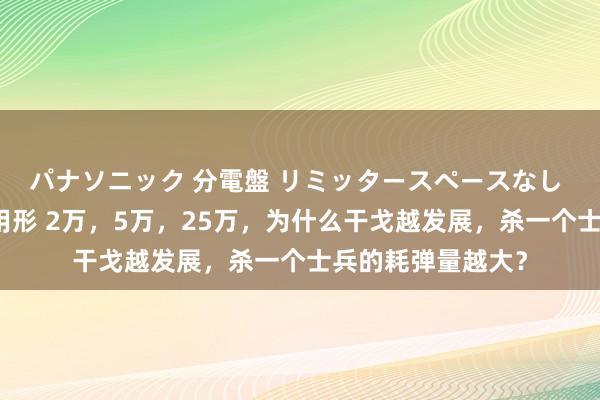 パナソニック 分電盤 リミッタースペースなし 露出・半埋込両用形 2万，5万，25万，为什么干戈越发展，杀一个士兵的耗弹量越大？